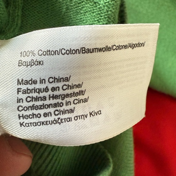 Men’s Brooks Brothers 346 100% Cotton KELLY GREEN V-Neck Pullover Sweater Large - Picture 5 of 5